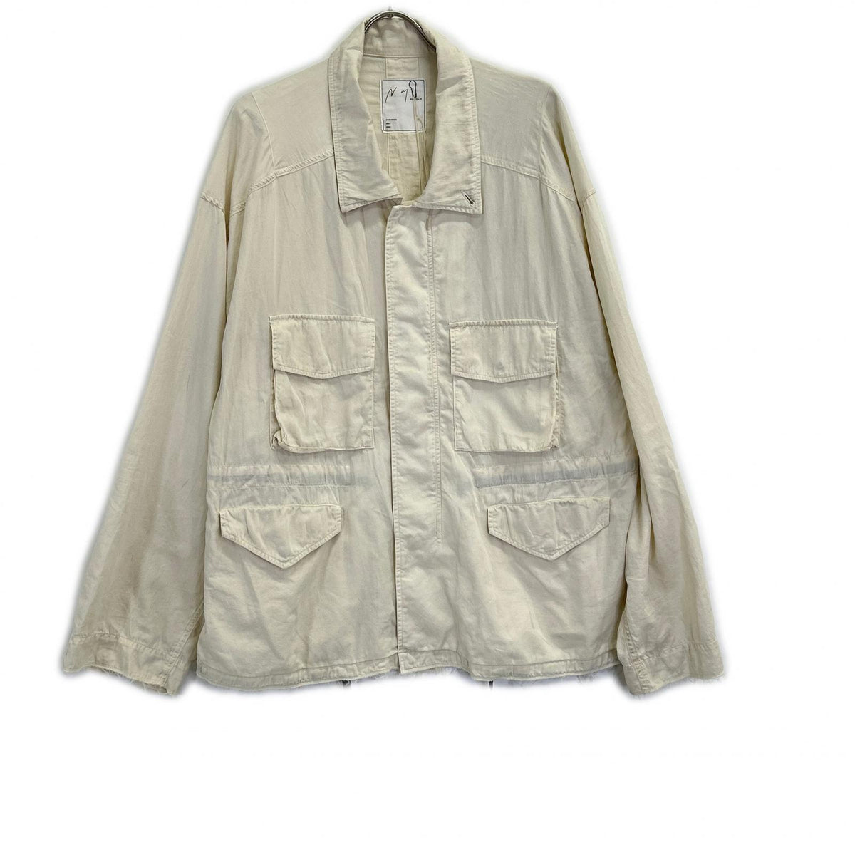 ANCELLM 26SS Aging Cotton Field Jacket White Size 3