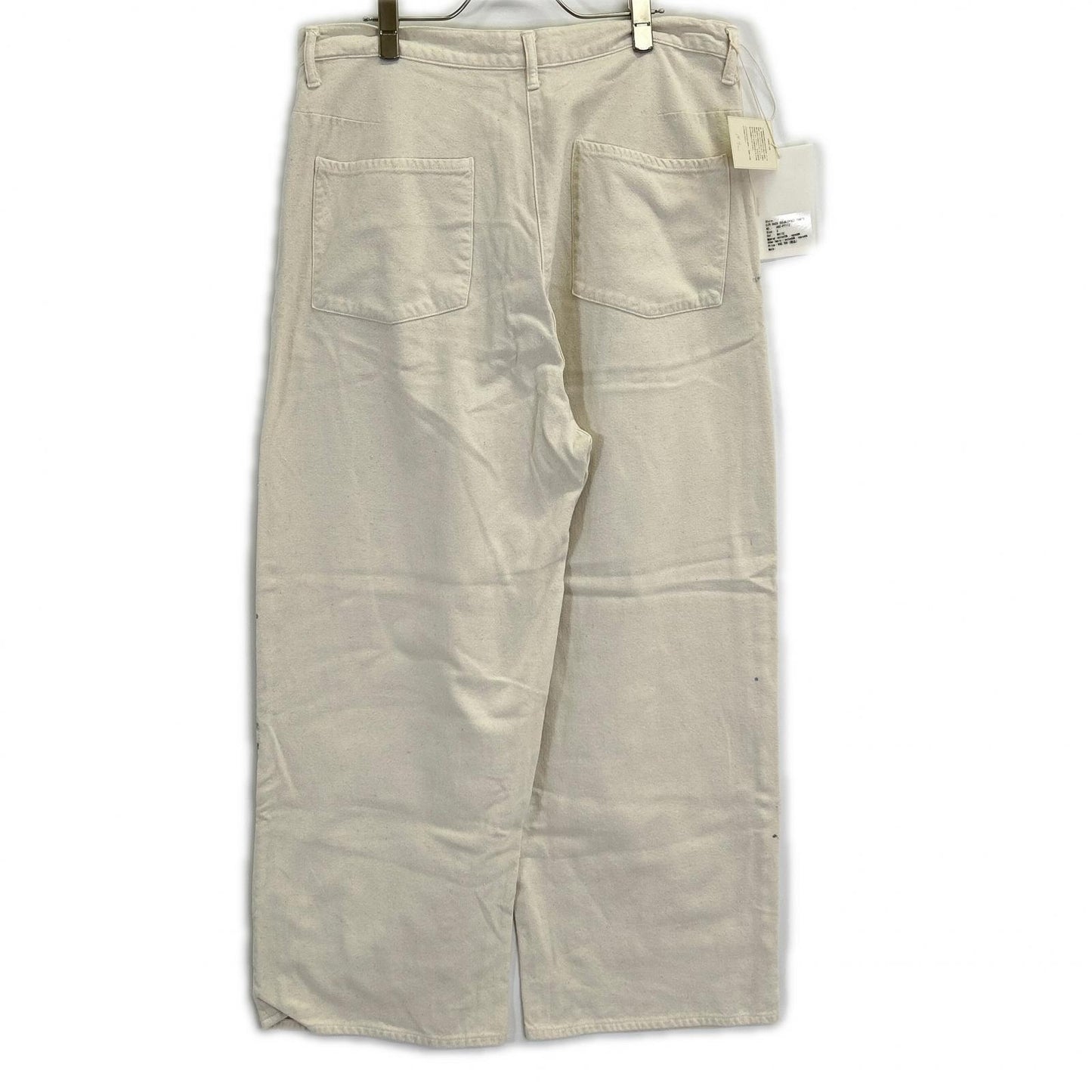 ANCELLM 26SS Paint Duck Double Knee Pants White Size 3