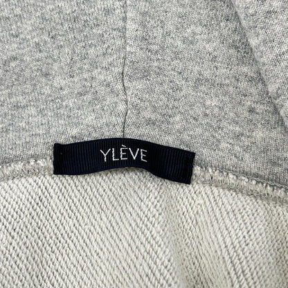 YLEVE Organic Cotton Sun Faded Hoodie Gray Size 5