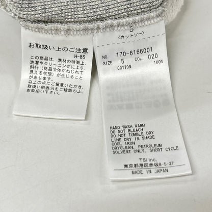 YLEVE Organic Cotton Sun Faded Hoodie Gray Size 5