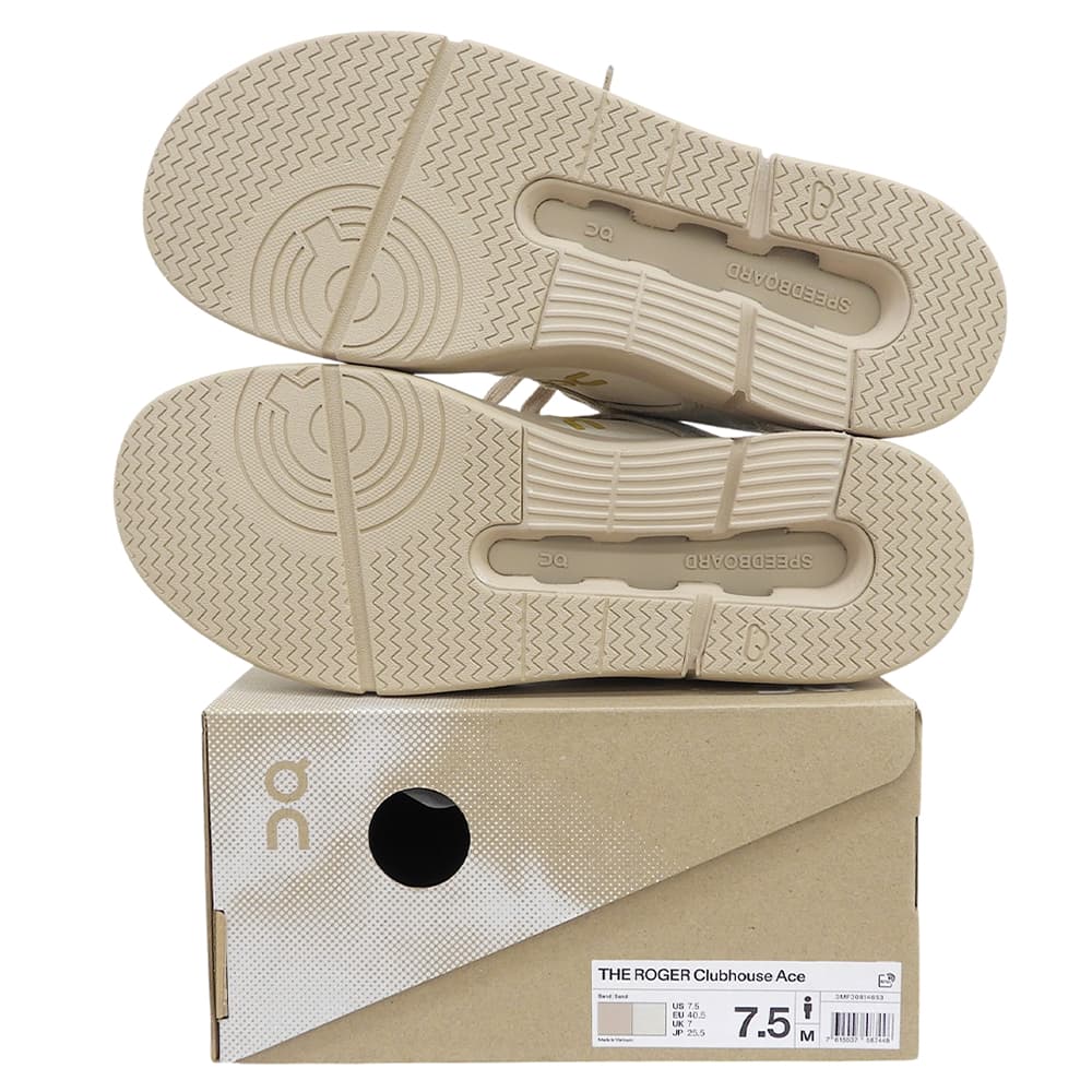 ON THE ROGER CLUBHOUSE ACE Sneakers Sand Beige Size 7.5(US)