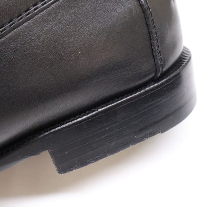 LOUIS VUITTON Leather Loafers Black Size 6