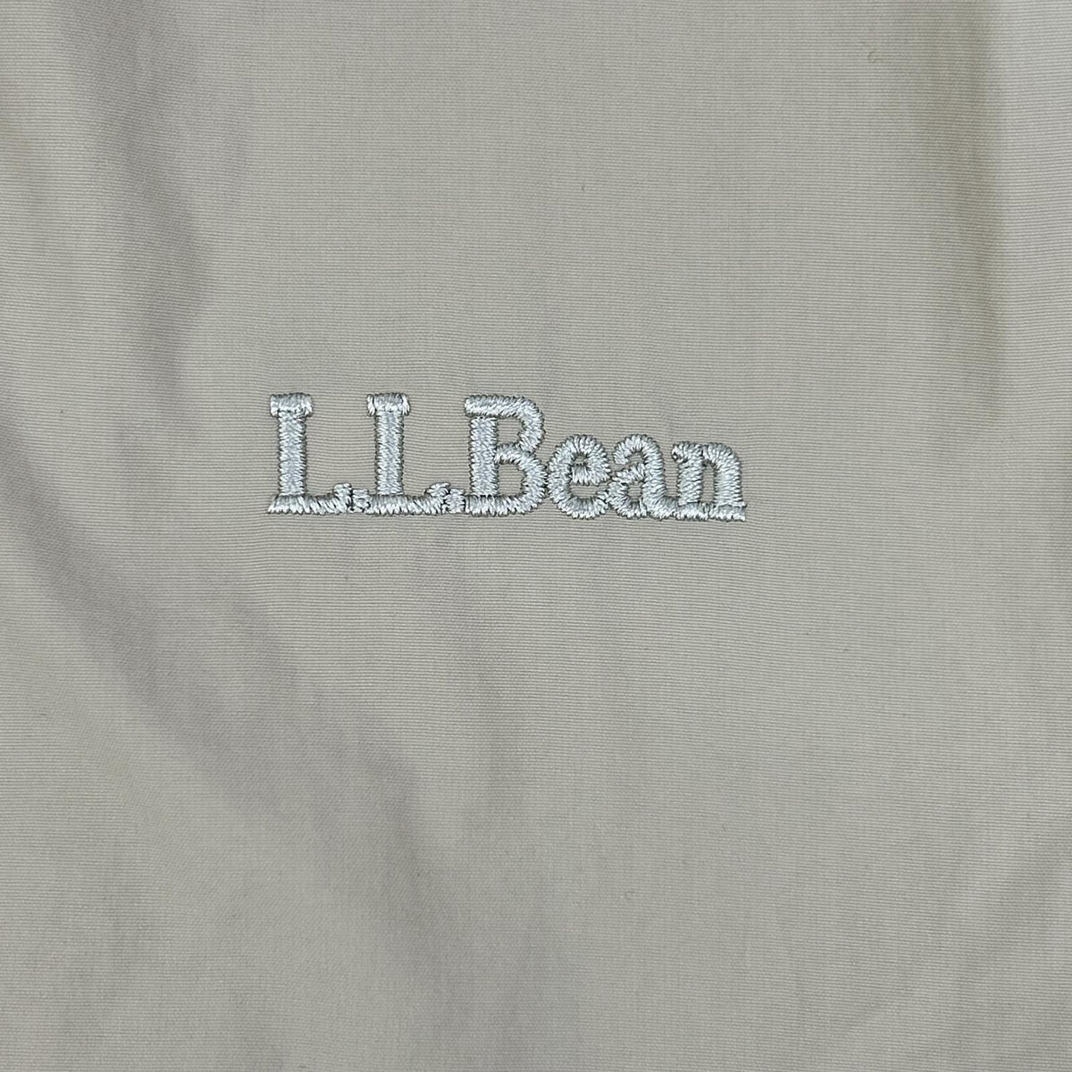 L.L.Bean Nylon Reversible Warm-Up Jacket Beige Size M