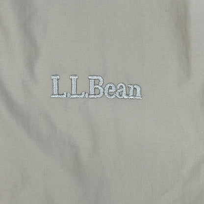 L.L.Bean Nylon Reversible Warm-Up Jacket Beige Size M