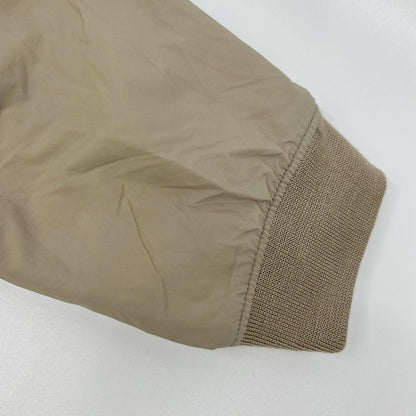 L.L.Bean Nylon Reversible Warm-Up Jacket Beige Size M