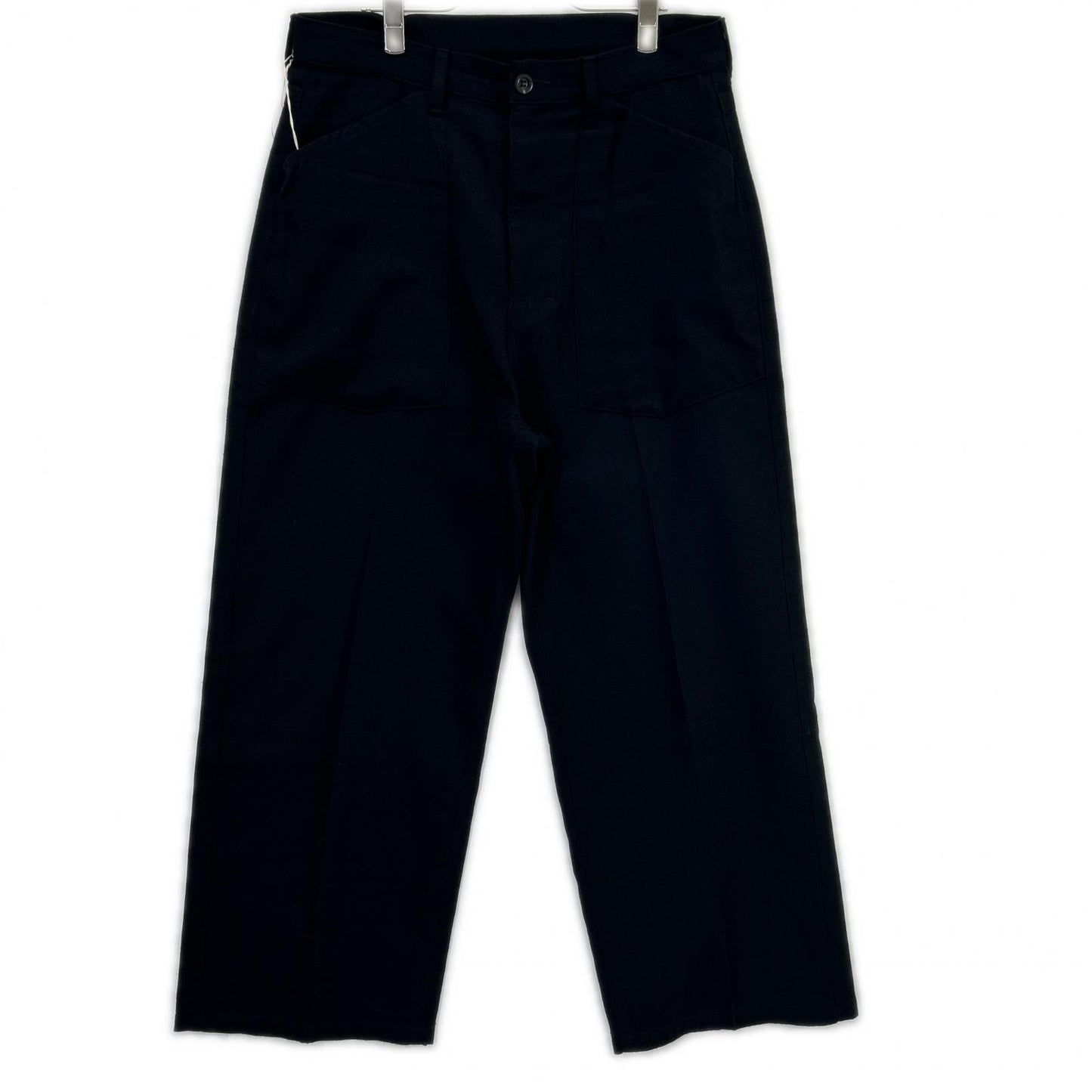 ANCELLM 25AW Wool/Silk Baker Pants Black Size 2