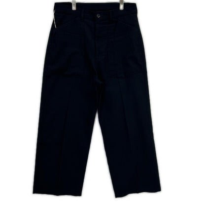 ANCELLM 25AW Wool/Silk Baker Pants Black Size 2
