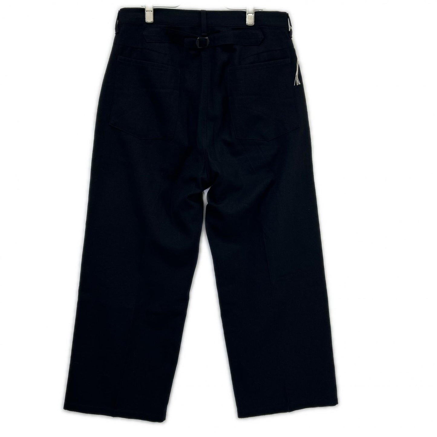 ANCELLM 25AW Wool/Silk Baker Pants Black Size 2