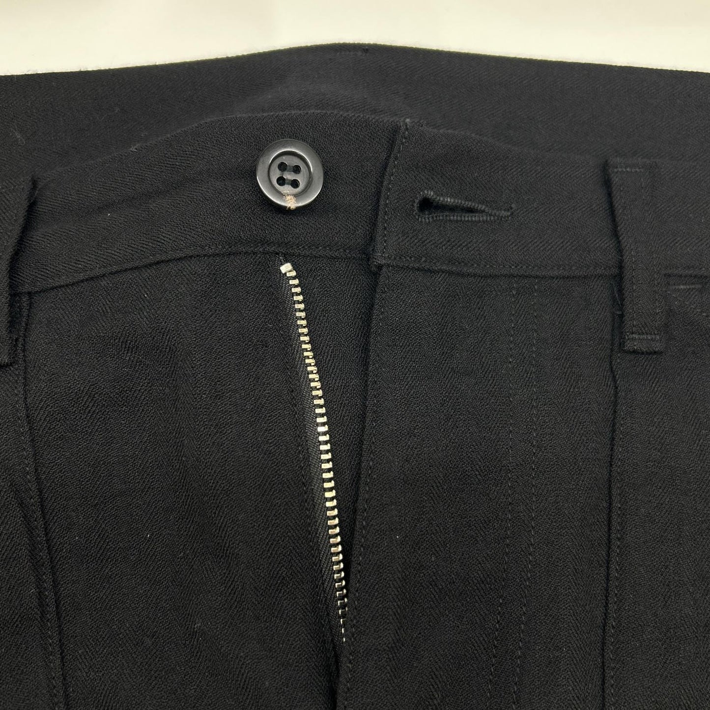 ANCELLM 25AW Wool/Silk Baker Pants Black Size 2