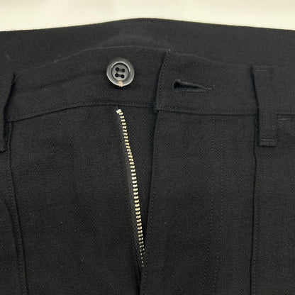 ANCELLM 25AW Wool/Silk Baker Pants Black Size 2