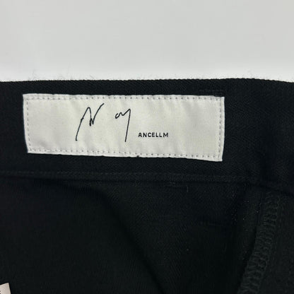 ANCELLM 25AW Wool/Silk Baker Pants Black Size 2