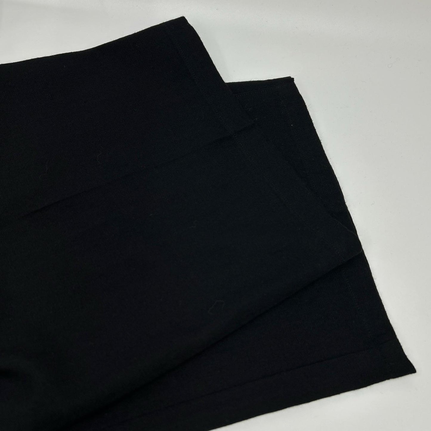 ANCELLM 25AW Wool/Silk Baker Pants Black Size 2
