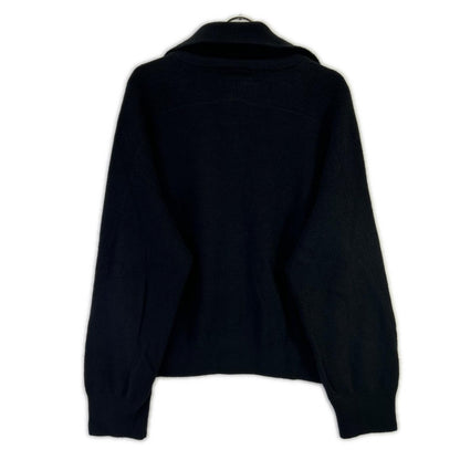 ANCELLM 25AW Cotton/Wool Driver's Knit Jacket Black Size 2
