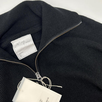 ANCELLM 25AW Cotton/Wool Driver's Knit Jacket Black Size 2
