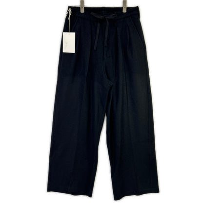 ANCELLM 25AW Wool Wide Easy Tuck Black Size 2