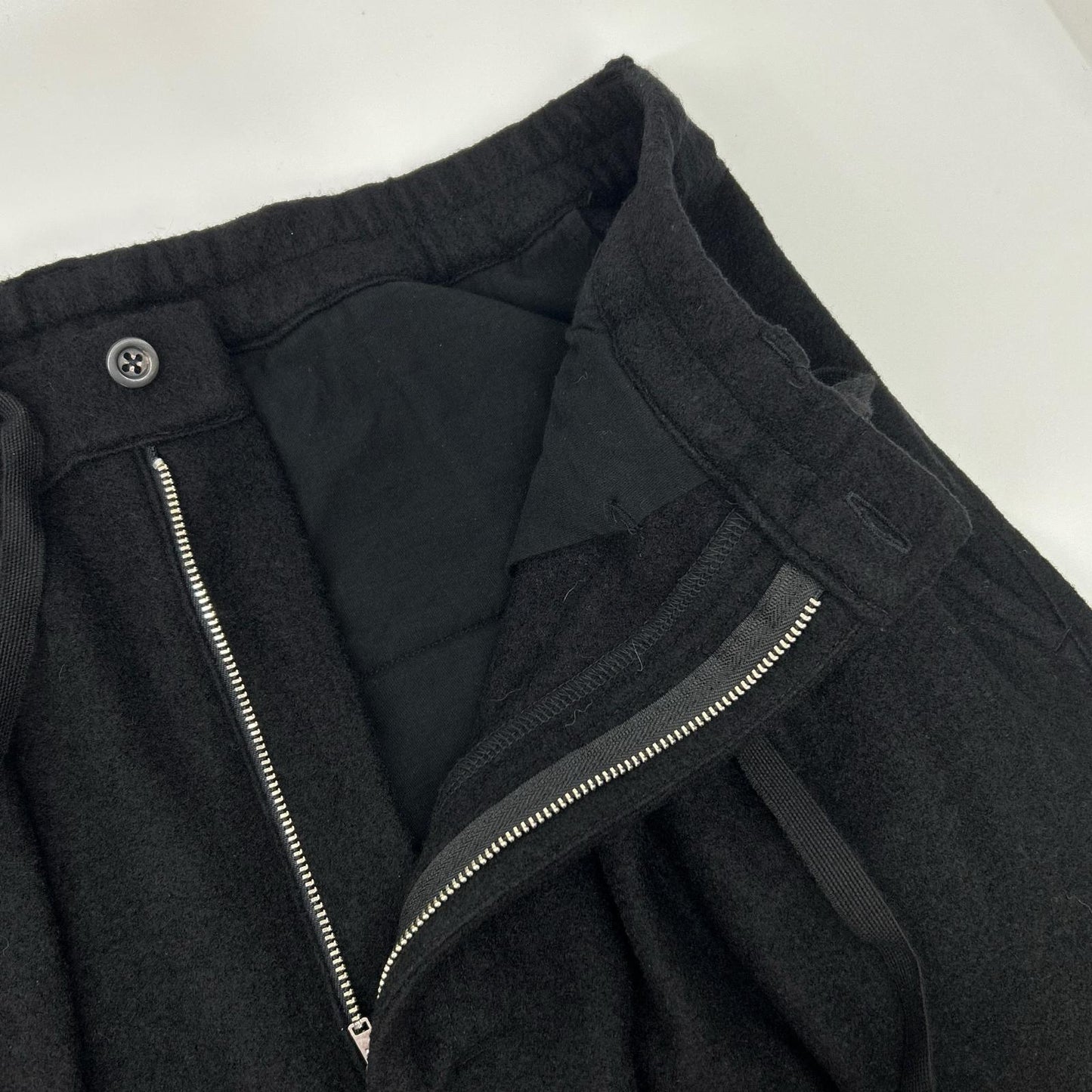 ANCELLM 25AW Wool Wide Easy Tuck Black Size 2