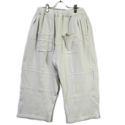 ANCELLM 26SS White Smooth Panel Wide Slacks Size 2