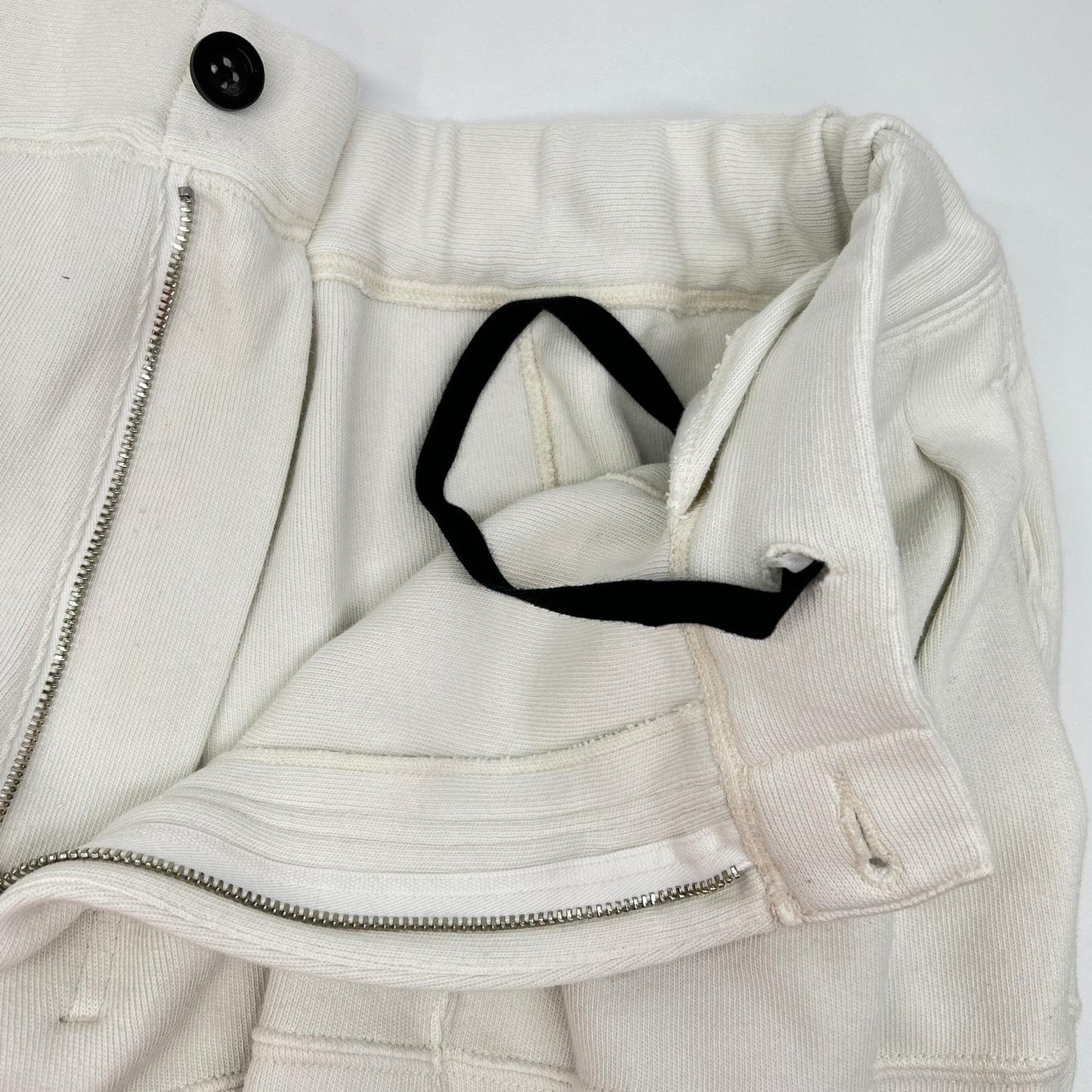 ANCELLM 26SS White Smooth Panel Wide Slacks Size 2