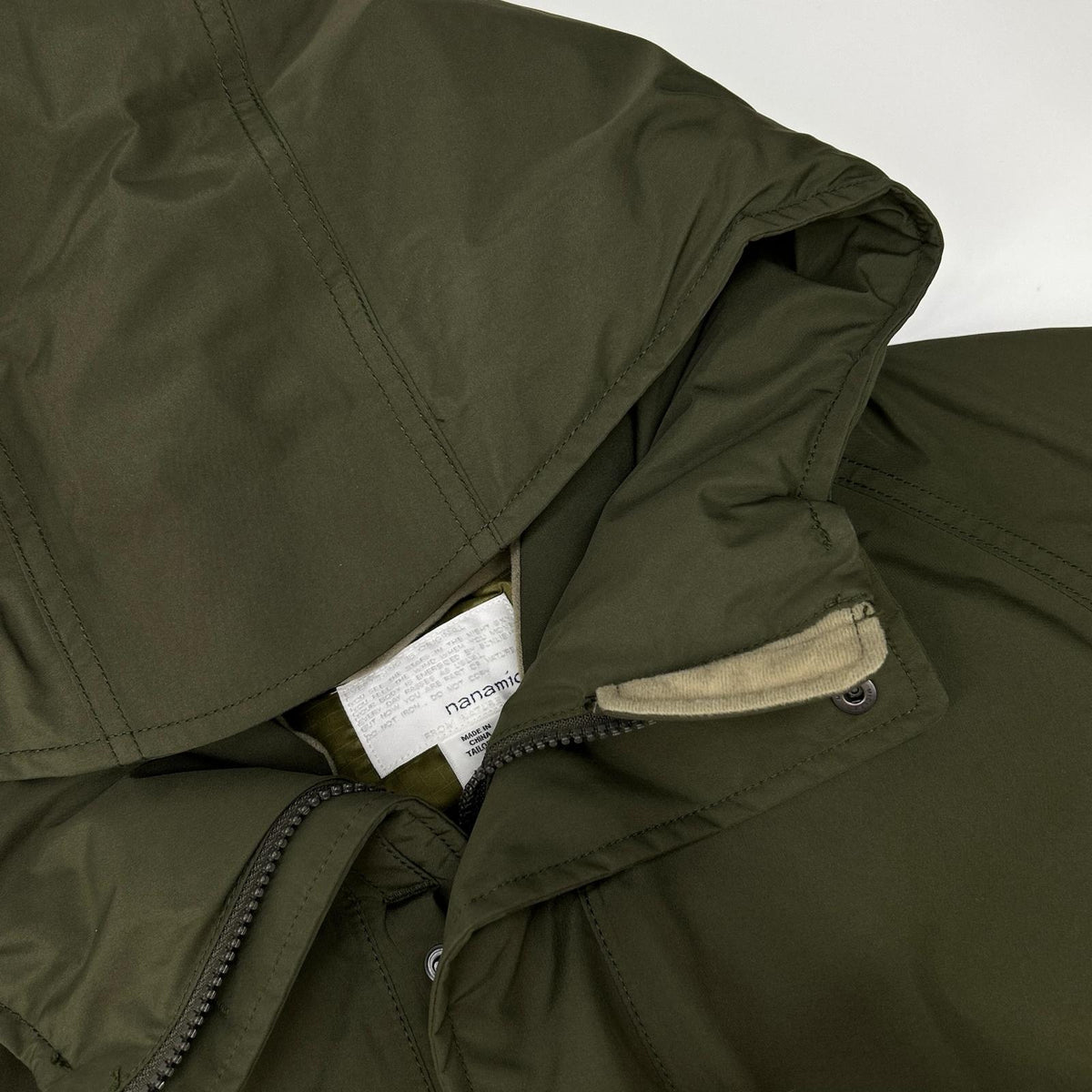 nanamica SUBF276U GORE-TEX Hooded Down Coat Khaki Size L