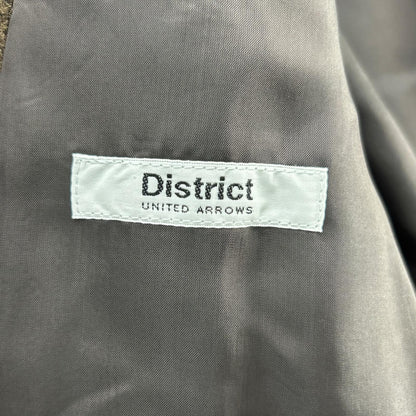 District UNITED ARROWS Dark Brown British Wool P-Coat Size L