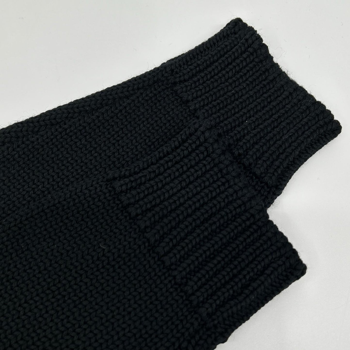 FENDI Black Wool Logo Crewneck Sweatshirt Size 52