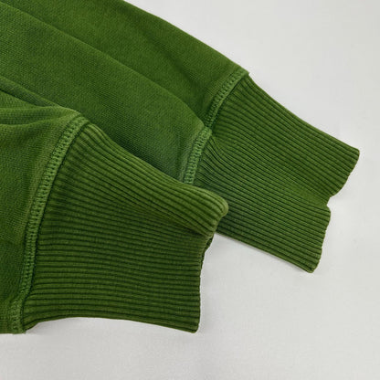 ACNE STUDIOS Green Cotton Logo Crewneck Sweatshirt Size XS