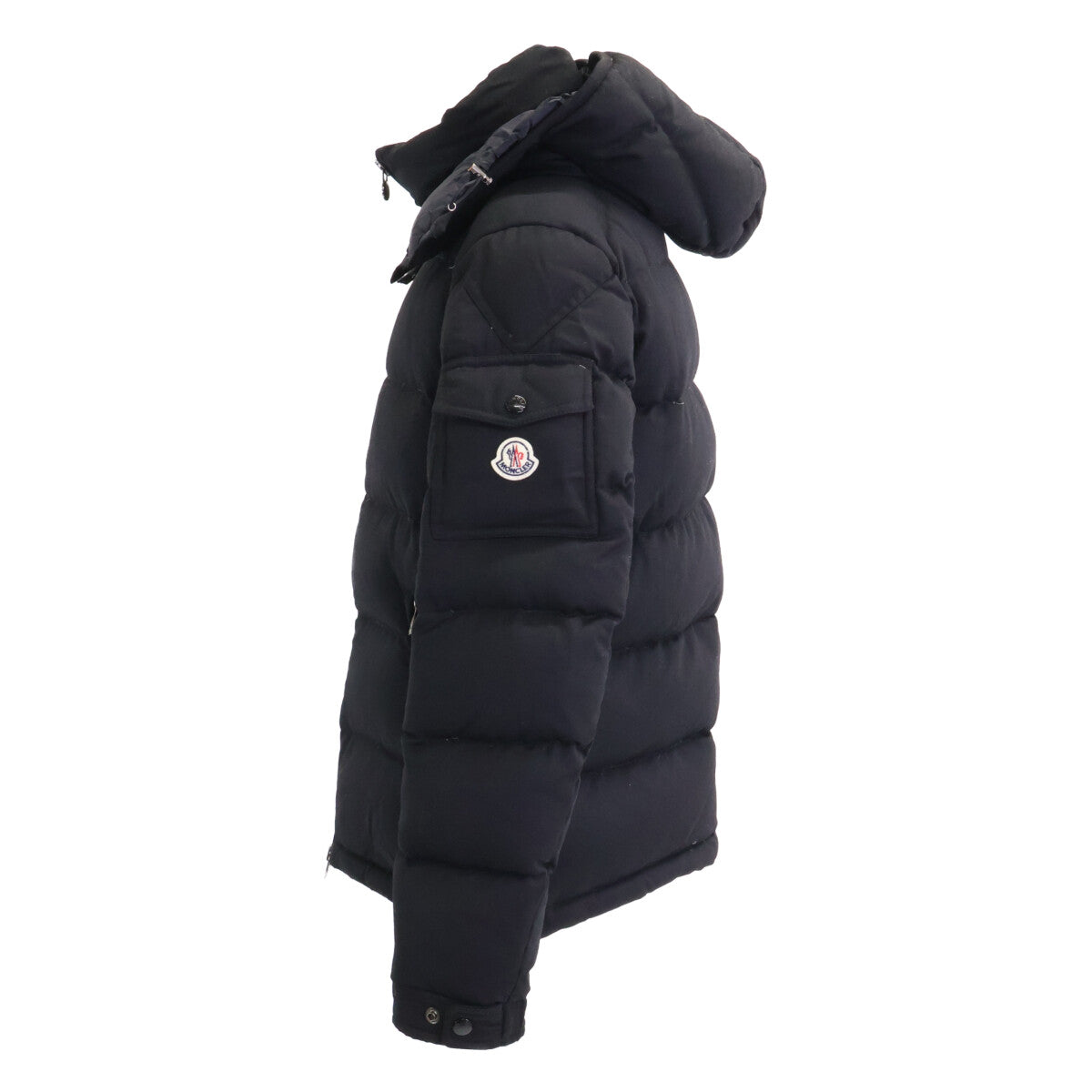 MONCLER Montgenevre Hooded Down Jacket Black Size 3