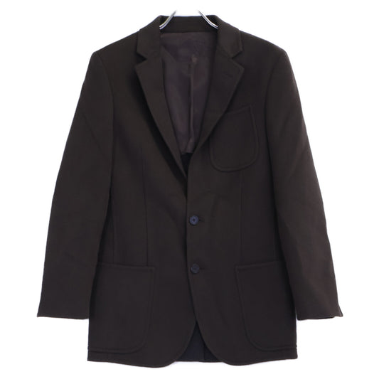 LOUIS VUITTON Wool Cashmere 2B Jacket Brown Size 46