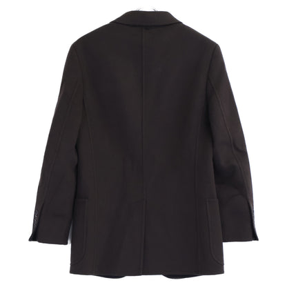 LOUIS VUITTON Wool Cashmere 2B Jacket Brown Size 46