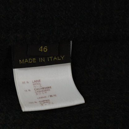 LOUIS VUITTON Wool Cashmere 2B Jacket Brown Size 46