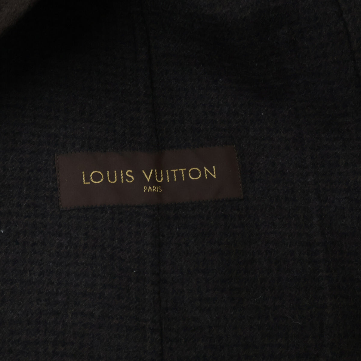 LOUIS VUITTON Wool Cashmere 2B Jacket Brown Size 46