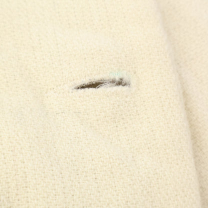 PaulHarnden Wool Peaked Lapel Single Jacket Ivory Size M