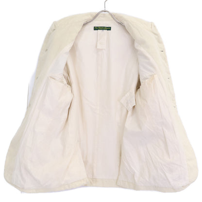 PaulHarnden Wool Peaked Lapel Single Jacket Ivory Size M