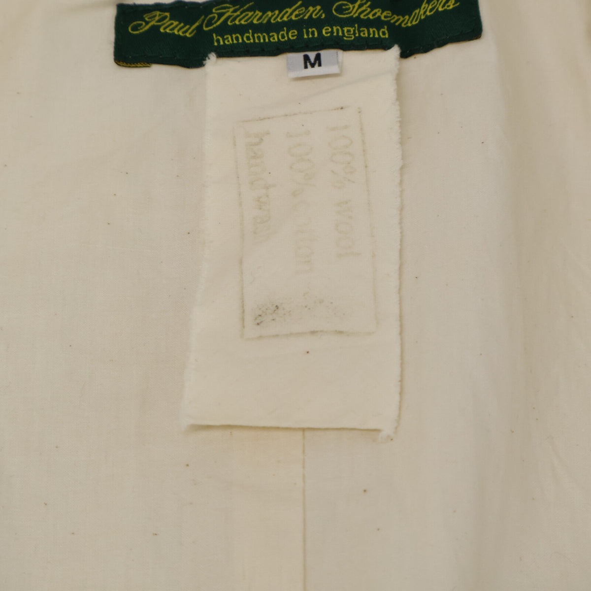 PaulHarnden Wool Peaked Lapel Single Jacket Ivory Size M