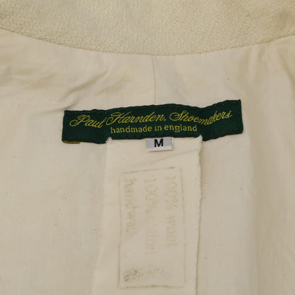 PaulHarnden Wool Peaked Lapel Single Jacket Ivory Size M