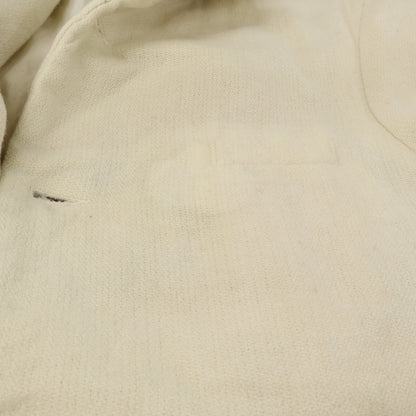 PaulHarnden Wool Peaked Lapel Single Jacket Ivory Size M