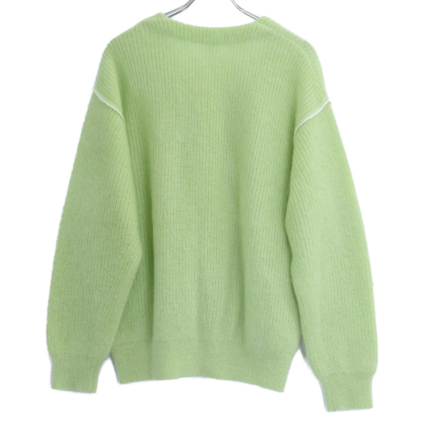 MEIAS Super Kid Mohair V-Neck Cardigan Yellow Size M