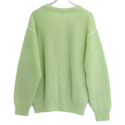 MEIAS Super Kid Mohair V-Neck Cardigan Yellow Size M