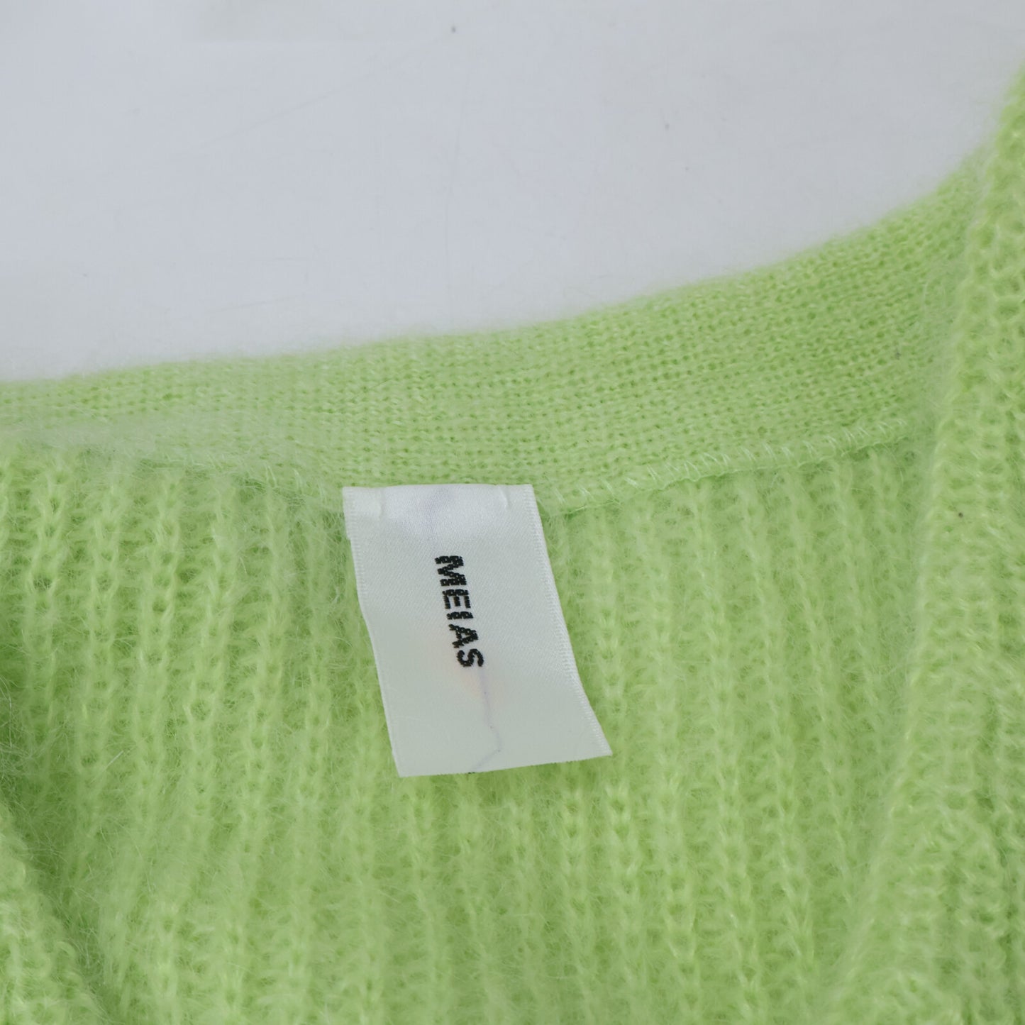 MEIAS Super Kid Mohair V-Neck Cardigan Yellow Size M