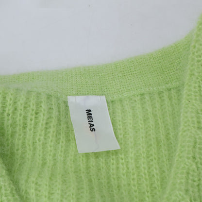 MEIAS Super Kid Mohair V-Neck Cardigan Yellow Size M