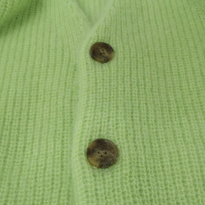 MEIAS Super Kid Mohair V-Neck Cardigan Yellow Size M