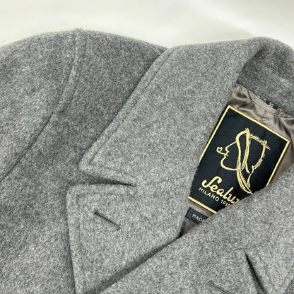 Sealup Giaccone Genova Wool Peacoat Mid Gray Coat Size 50