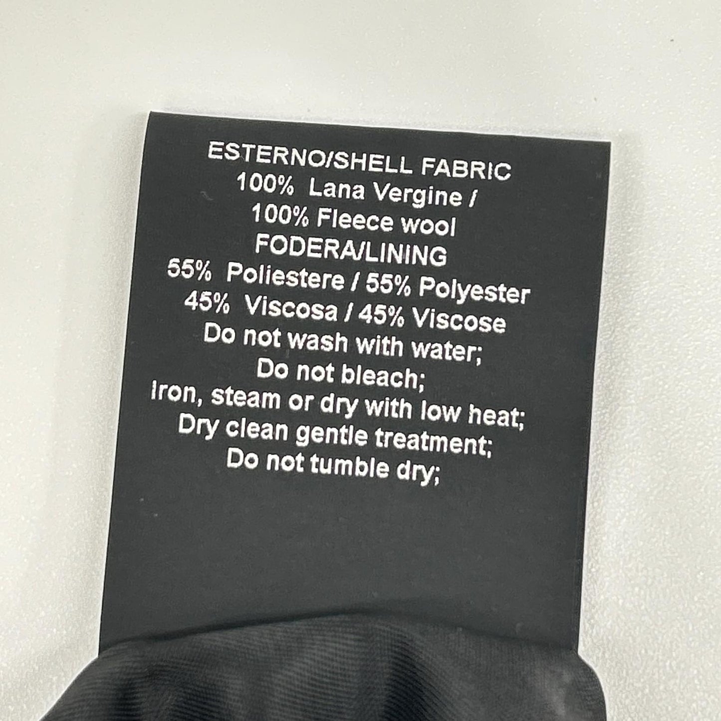 PALTO Gray Wool Herringbone Bal Collar Coat Size 48