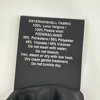 PALTO Gray Wool Herringbone Bal Collar Coat Size 48