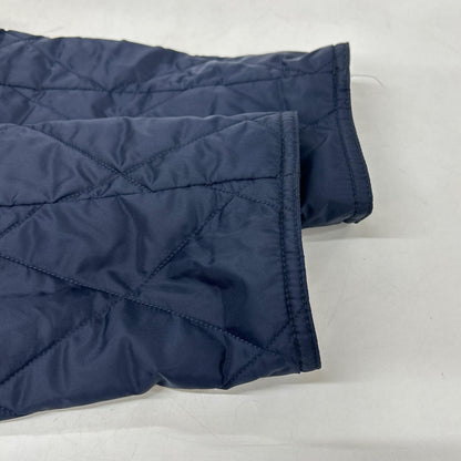 Fay Navy Color Block Nylon Quilted Jacket Size M