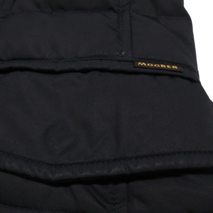 MOORER SIRO-KM Nylon Double Breasted Jacket Black Size 50