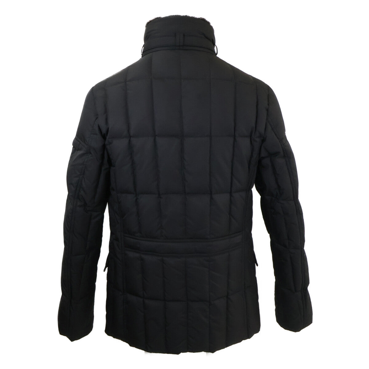 MOORER SIRO-KM Nylon Double Breasted Jacket Black Size 50