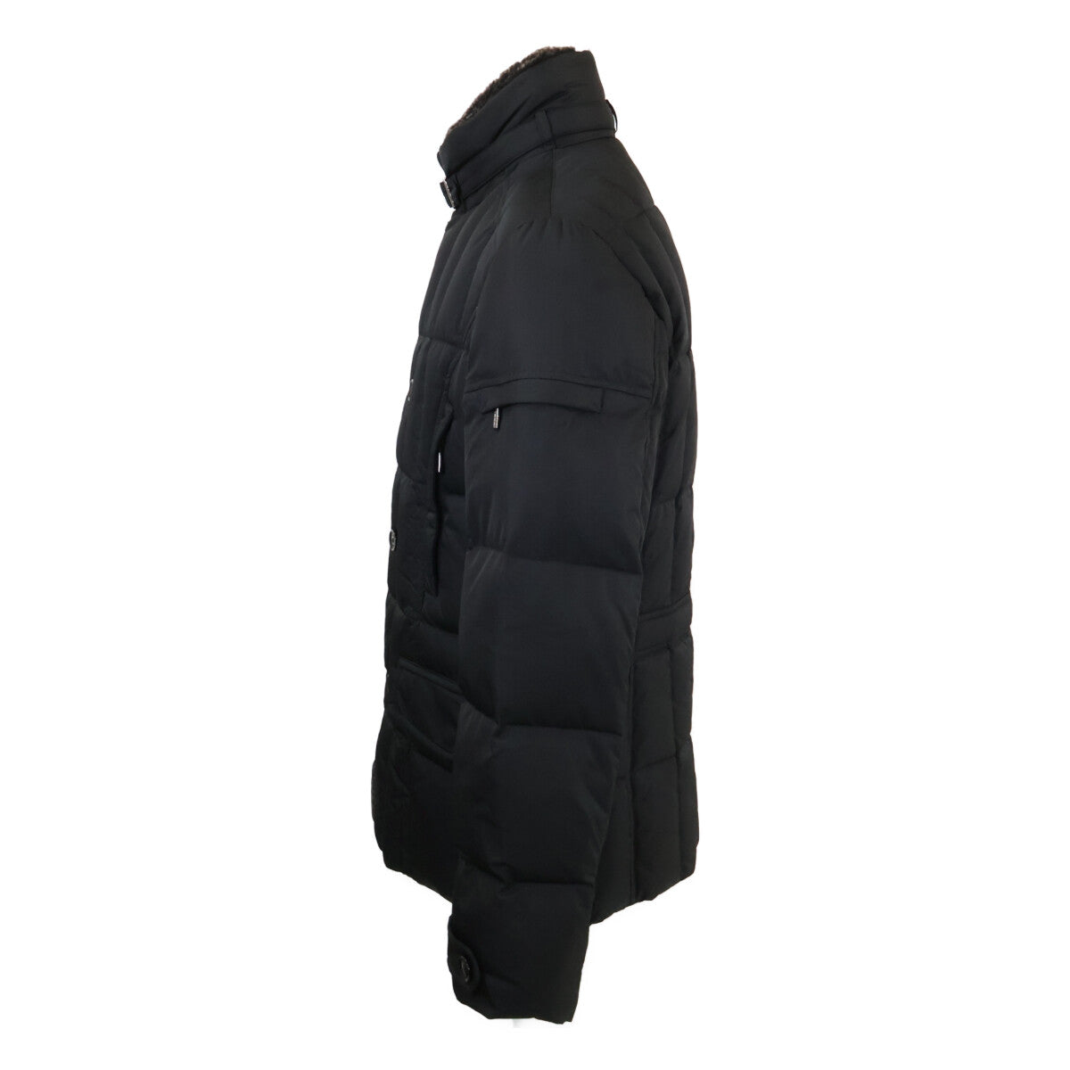 MOORER SIRO-KM Nylon Double Breasted Jacket Black Size 50