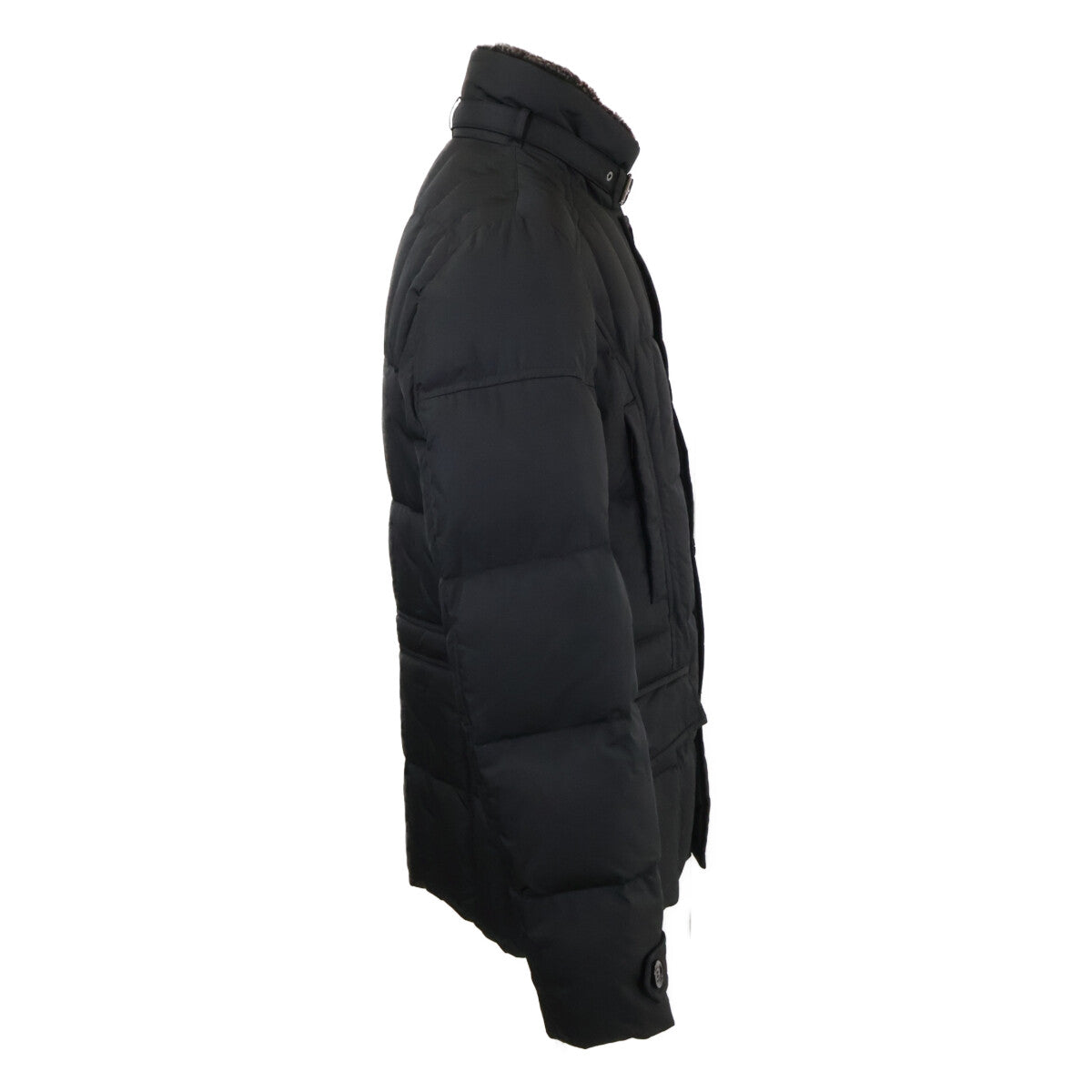 MOORER SIRO-KM Nylon Double Breasted Jacket Black Size 50