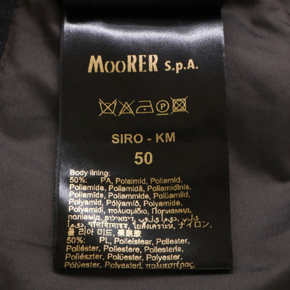 MOORER SIRO-KM Nylon Double Breasted Jacket Black Size 50